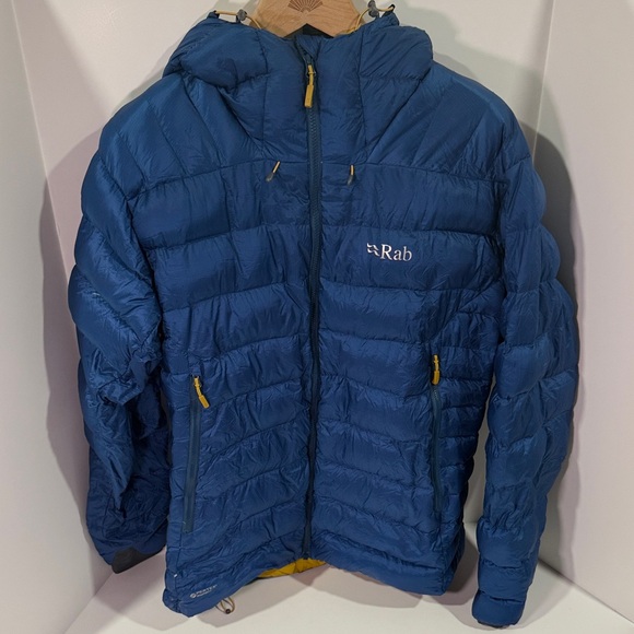 Rab Men’s Electron Blue Puffer Alpine Down Jacket - Picture 1 of 5